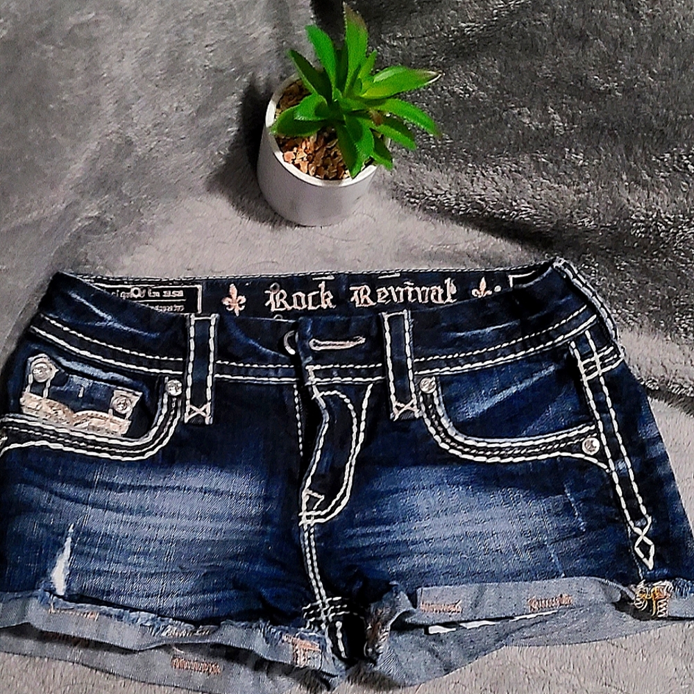Rock Revival Jean Shorts, Size 25